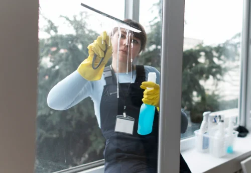 Nettoyage de vitres intérieures et extérieures à Barbières